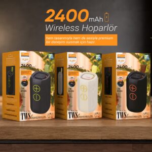Lucatech LB-1001 Taşınabilir RGB Işıklı Wireless Hoparlör