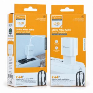 Lucatech LC-101 2.4A Micro USB şarj aleti kutusu